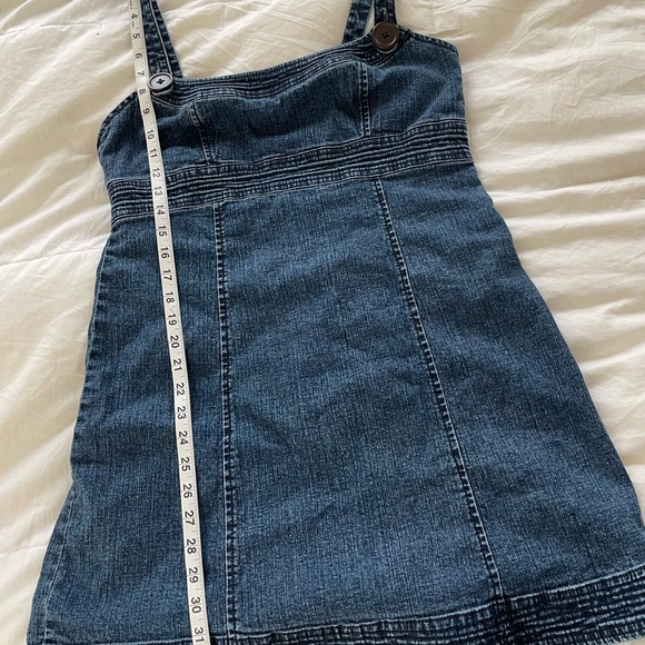 REWIND 90’s overalls style sleeveless denim dress | 11 - Picture 10 of 10